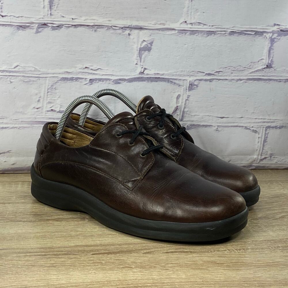 Footprints Birkenstock Brown Leather Lace-Up Oxford Shoes Women's 41 US 10-10.5